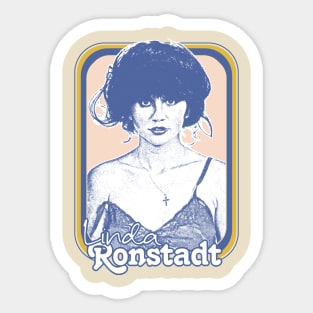 Linda Ronstadt /// Original Retro 1970s Style Fan Art Design Sticker